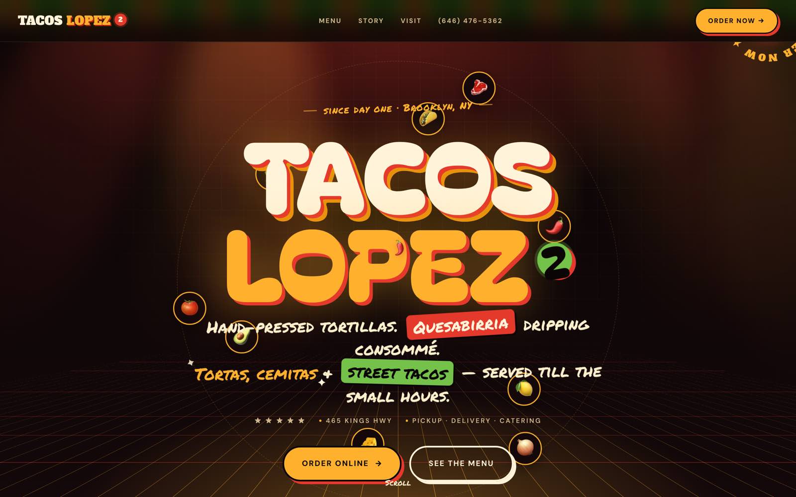 Tacos Lopez 2 — новый сайт такерии